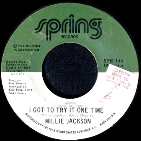 Millie Jackson - Get Your Love Right / I Got To Try It One Time side B