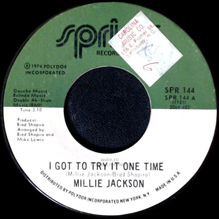 Millie Jackson - I Got To Try It One Time / Get Your Love Right side A