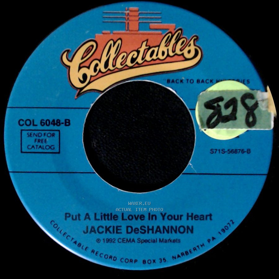 Jackie Deshannon - What The World Needs Now Is Love / Put A Little Love In Your Heart side B