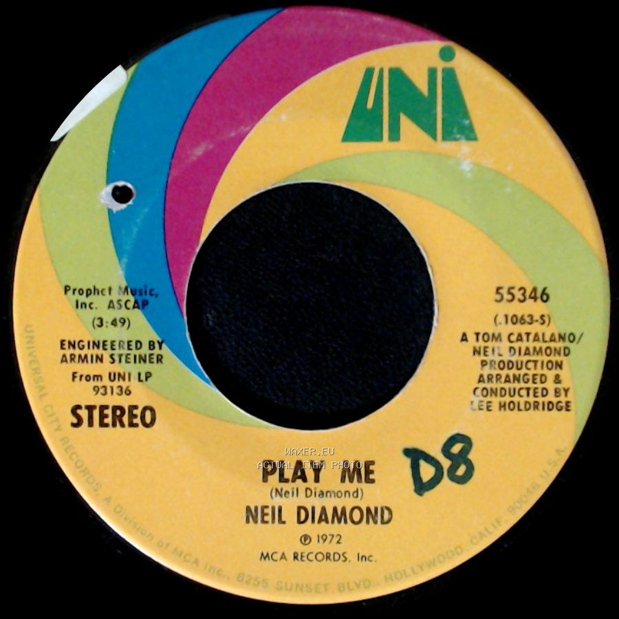 Neil Diamond - Play Me / Porcupine Pie side A