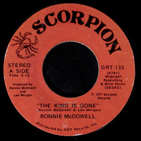 Ronnie Mcdowell - The King Is Gone / Walking Through Georgia In The Rain side A
