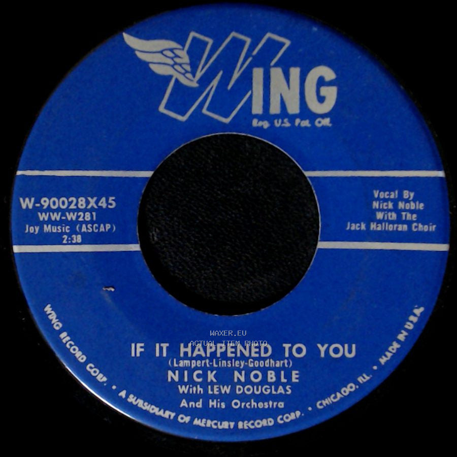 Nick Noble - If It Happened To You / The Best Is Yet To Come side A