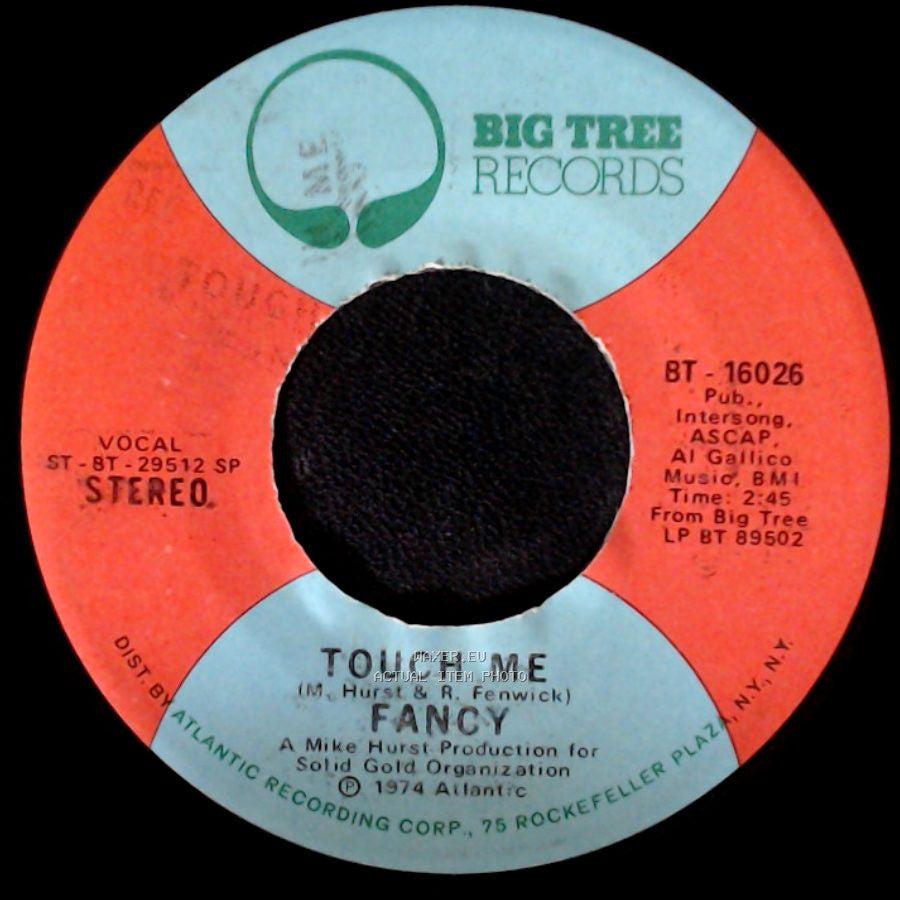 Fancy - Touch Me / I Don't Need Your Love side A