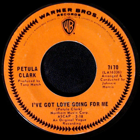 Petula Clark - Kiss Me Goodbye / I've Got Love Going For Me side B