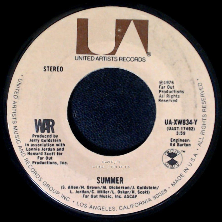 War - All Day Music / Summer side B