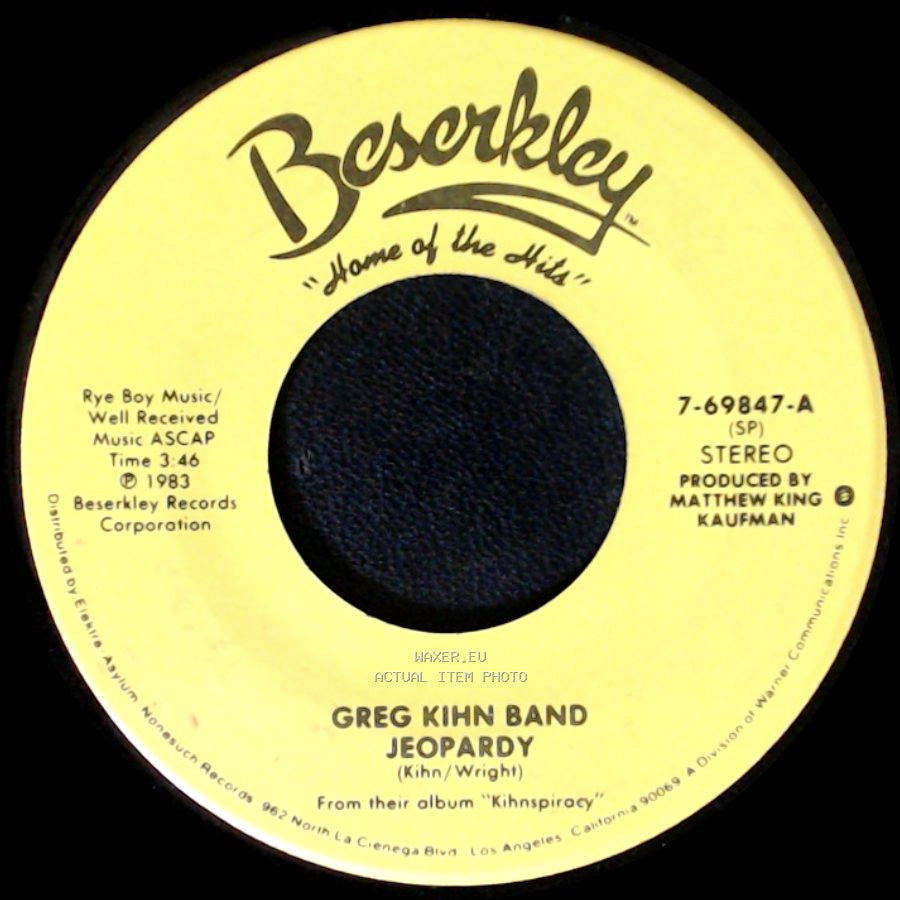 Greg Kihn Band - Jeopardy / Fascination side A