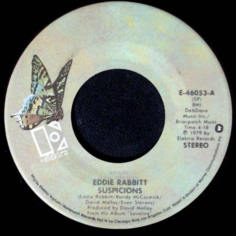 Eddie Rabbitt - Suspicions / I Don't Wanna Make Love (With Anyone Else But You) side A