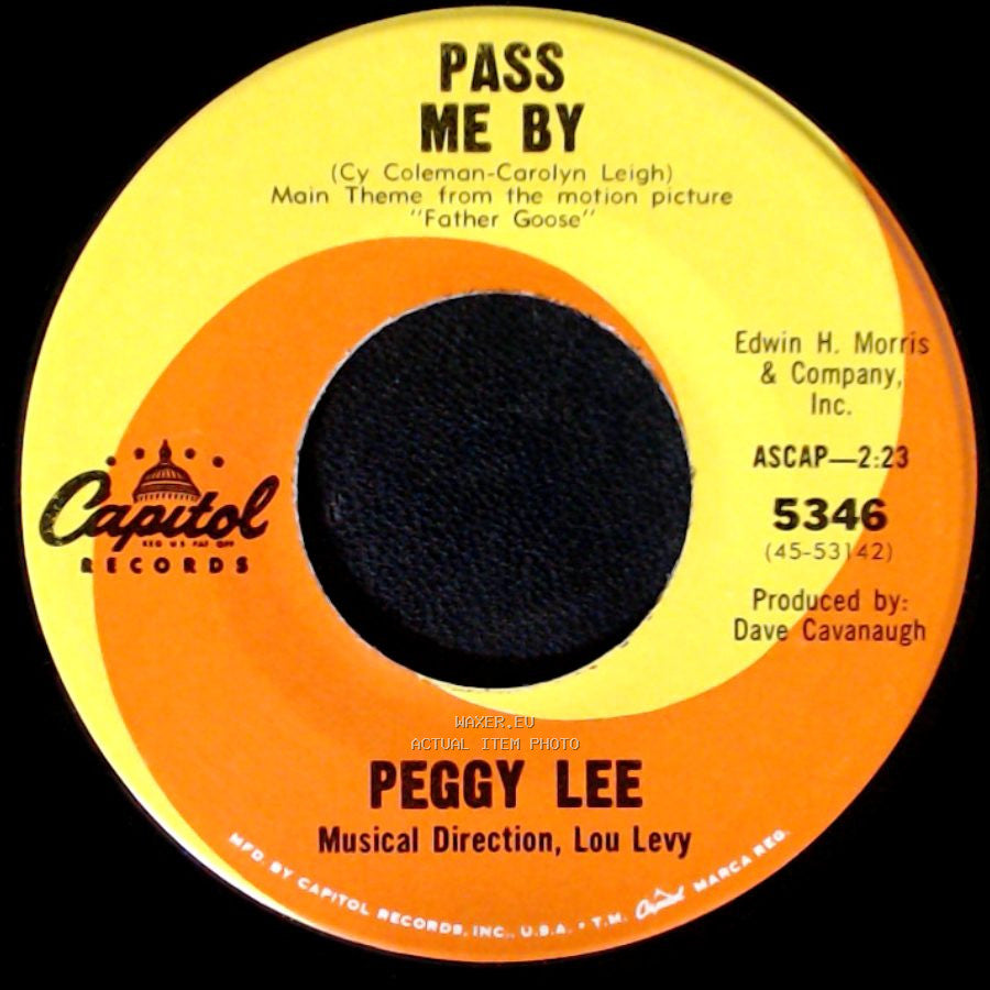 Peggy Lee - Pass Me By / That's What It Takes side A