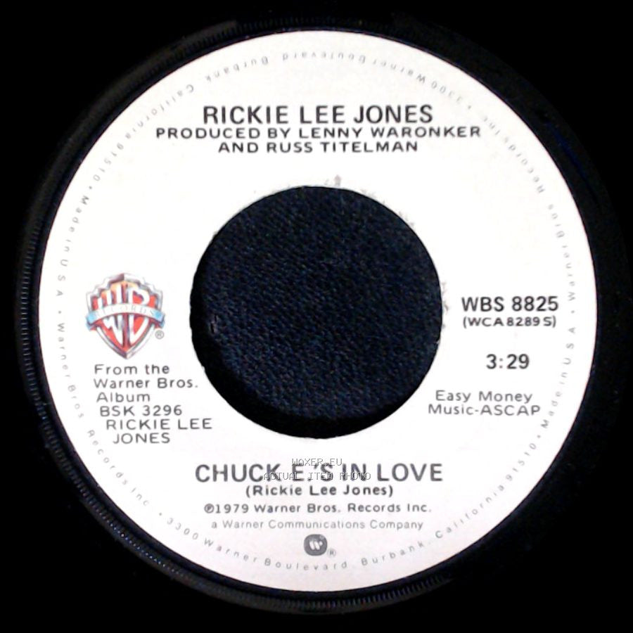 Rickie Lee Jones - On Saturday Afternoons In 1963 / Chuck E.'s In Love side B