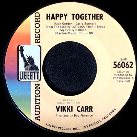 Vikki Carr - Happy Together / A Dissatisfied Man side A