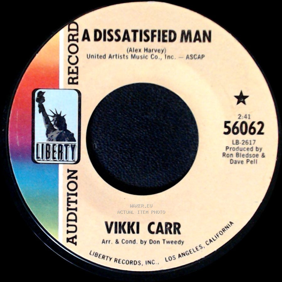 Vikki Carr - Happy Together / A Dissatisfied Man side B