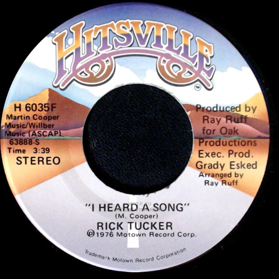 Rick Tucker - I Heard A Song / I Heard A Song side A