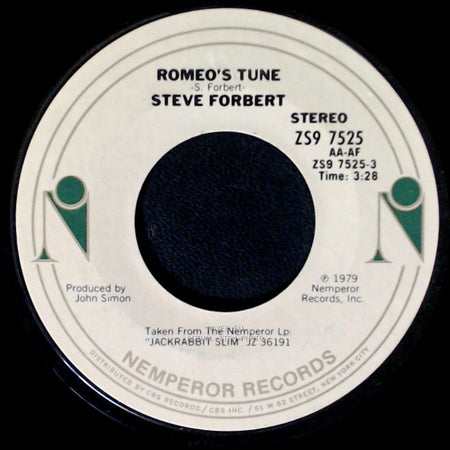 Steve Forbert - Romeo's Tune / Make It All So Real side A