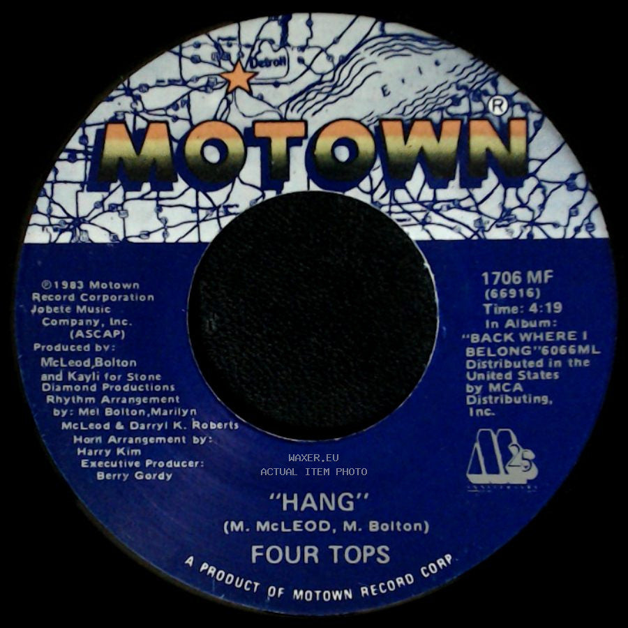 Four Tops - I Just Can't Walk Away / Hang side B