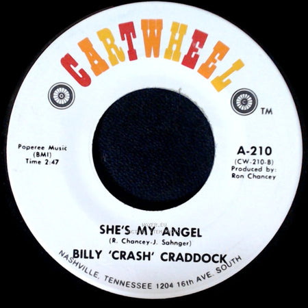 Billy 'crash' Craddock - Ain't Nothin' Shakin' (But The Leaves On The Trees) / She's My Angel side B