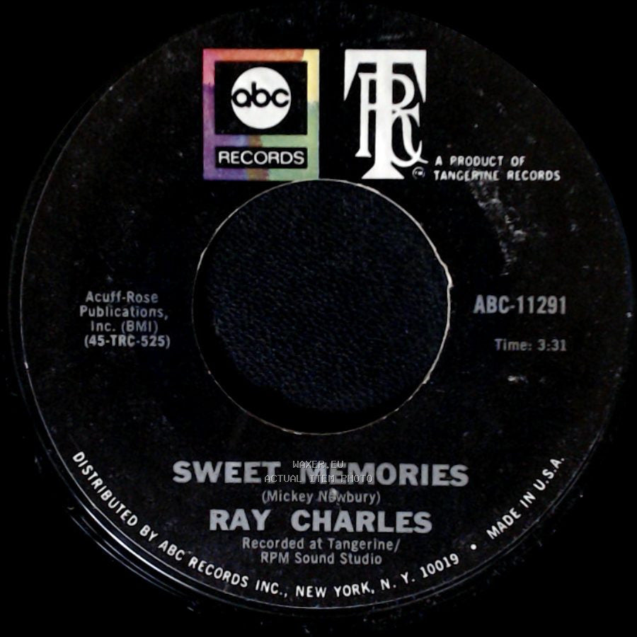 Ray Charles - Don't Change On Me / Sweet Memories side B