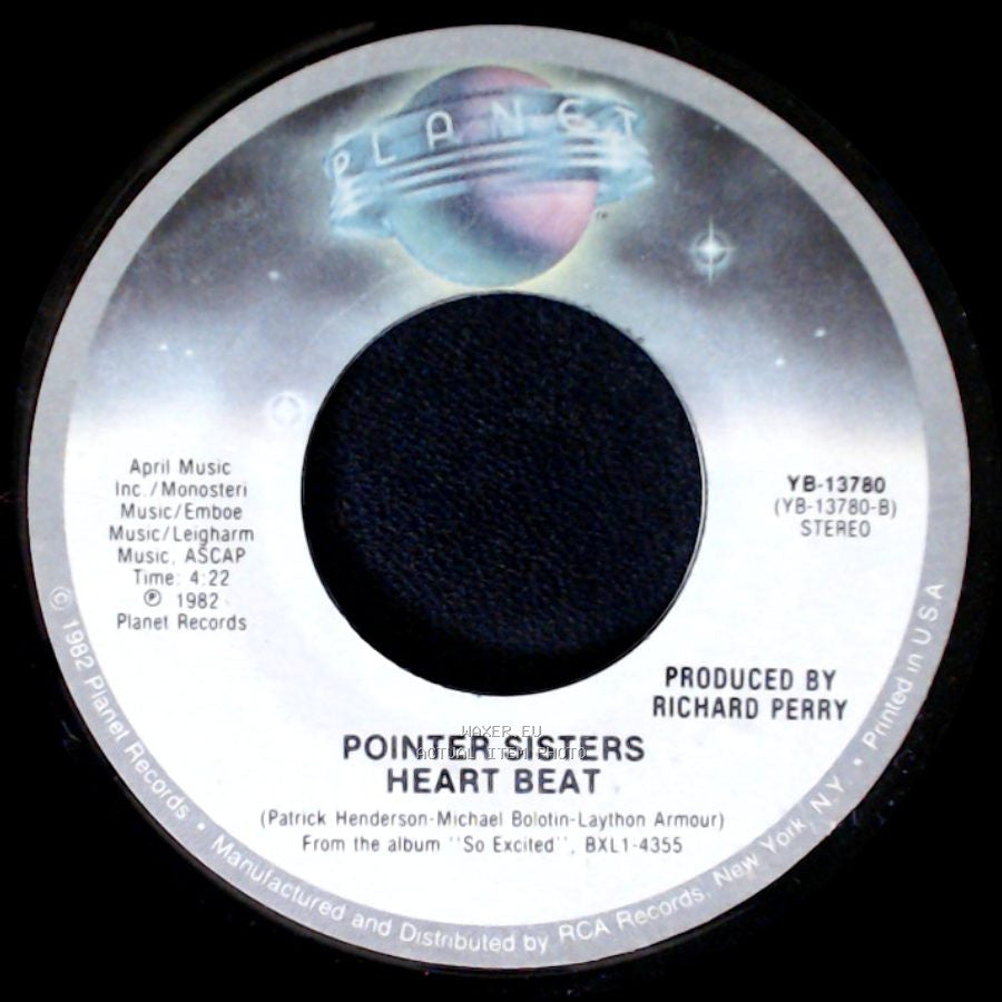 Pointer Sisters - Heart Beat / Jump (For My Love) side A