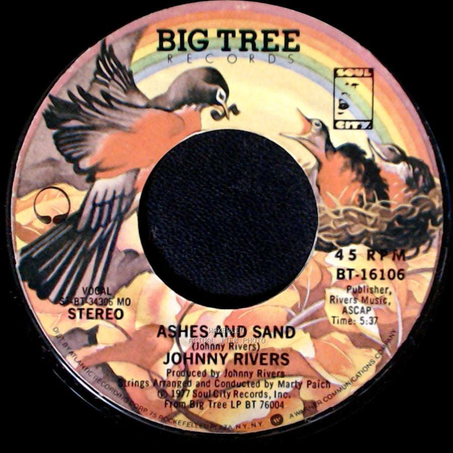 Johnny Rivers - Ashes And Sand / Curious Mind (Um, Um, Um, Um, Um, Um) side A