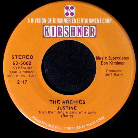 The Archies - Justine / Jingle Jangle side A