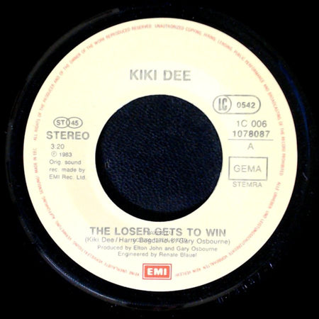 Kiki Dee - The Loser Gets To Win / I Want Our Love To Shine side A