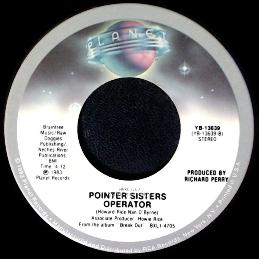 Pointer Sisters - Operator / I Need You side A