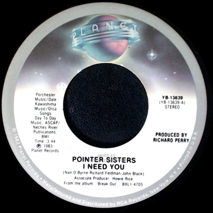 Pointer Sisters - Operator / I Need You side B