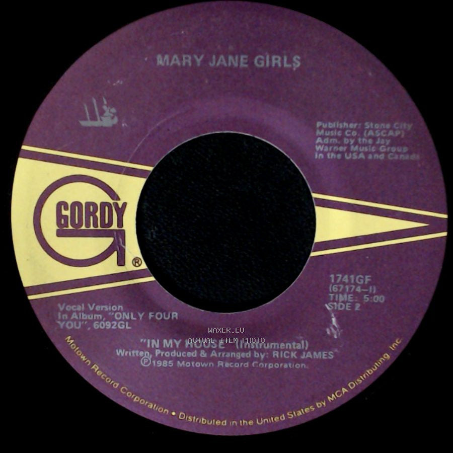 Mary Jane Girls - In My House / In My House (Instrumental) side B
