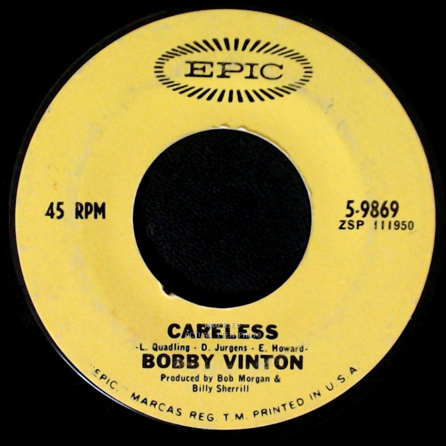 Bobby Vinton - Careless / Satin Pillows side A