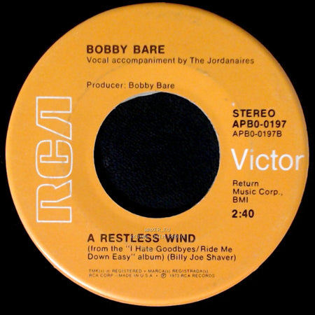 Bobby Bare - Daddy What If / A Restless Wind side B