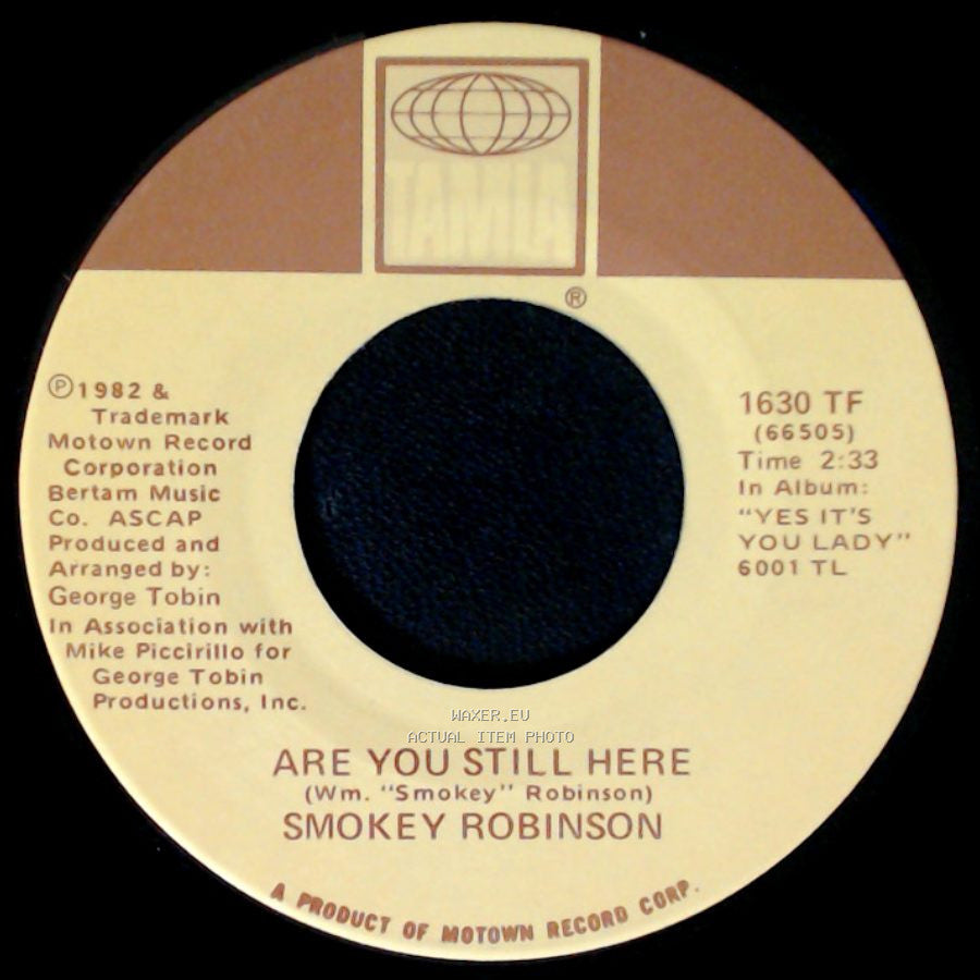 Smokey Robinson - Yes It's You Lady / Are You Still Here side B