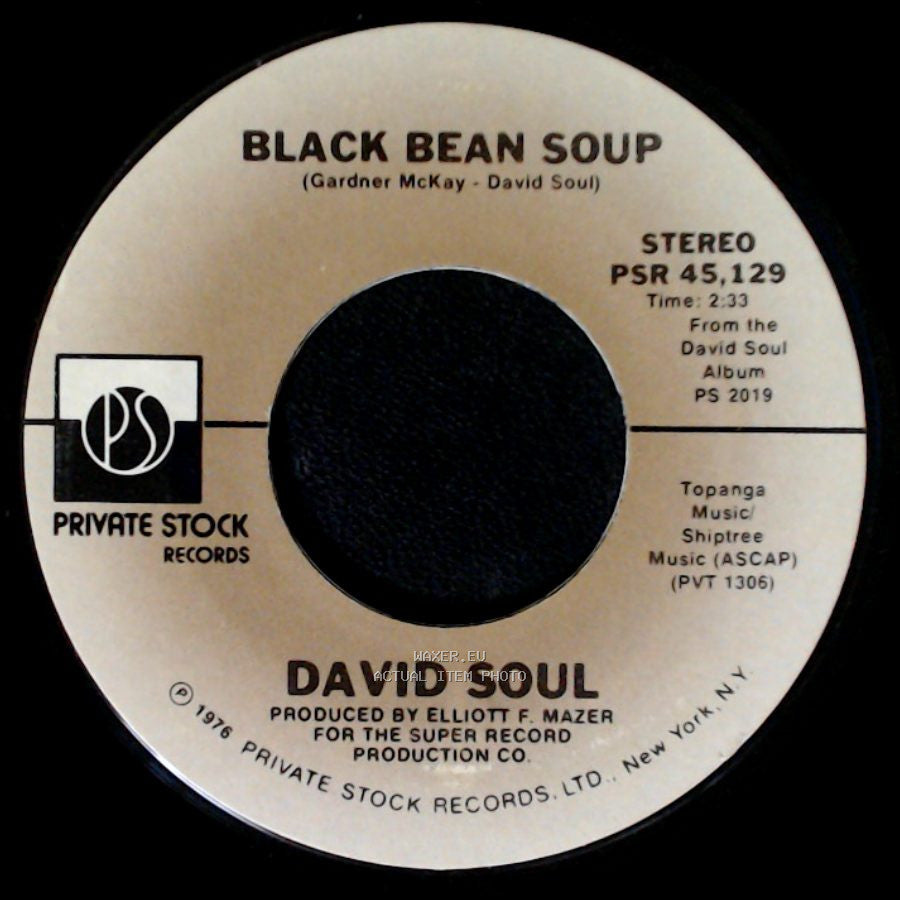 David Soul - Don't Give Up On Us / Black Bean Soup side B