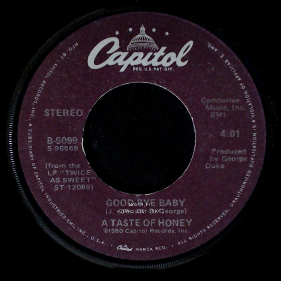 A Taste Of Honey - I'll Try Something New / Good-Bye Baby side B