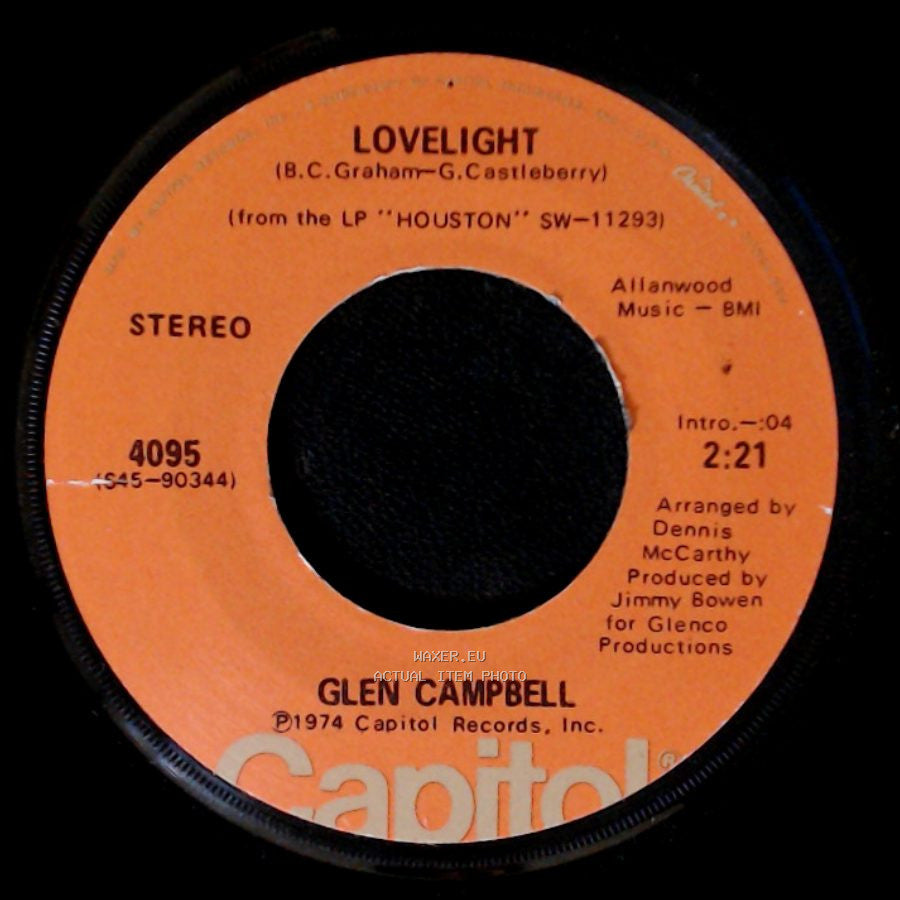 Glen Campbell - Lovelight / Rhinestone Cowboy side A