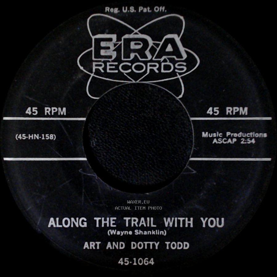Art And Dotty Todd - Along The Trail With You / Chanson D'amour side A