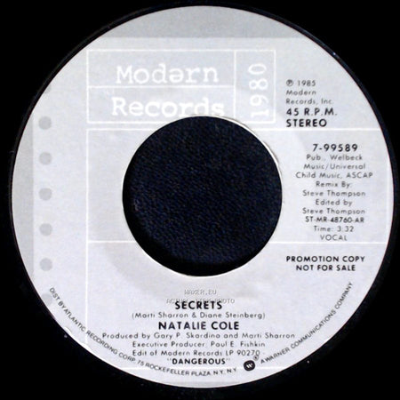 Natalie Cole - Secrets / Secrets side B