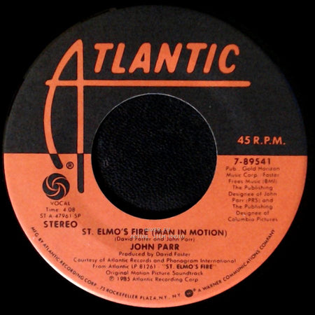 David Foster / John Parr - One Love / St. Elmo's Fire (Man In Motion) side B