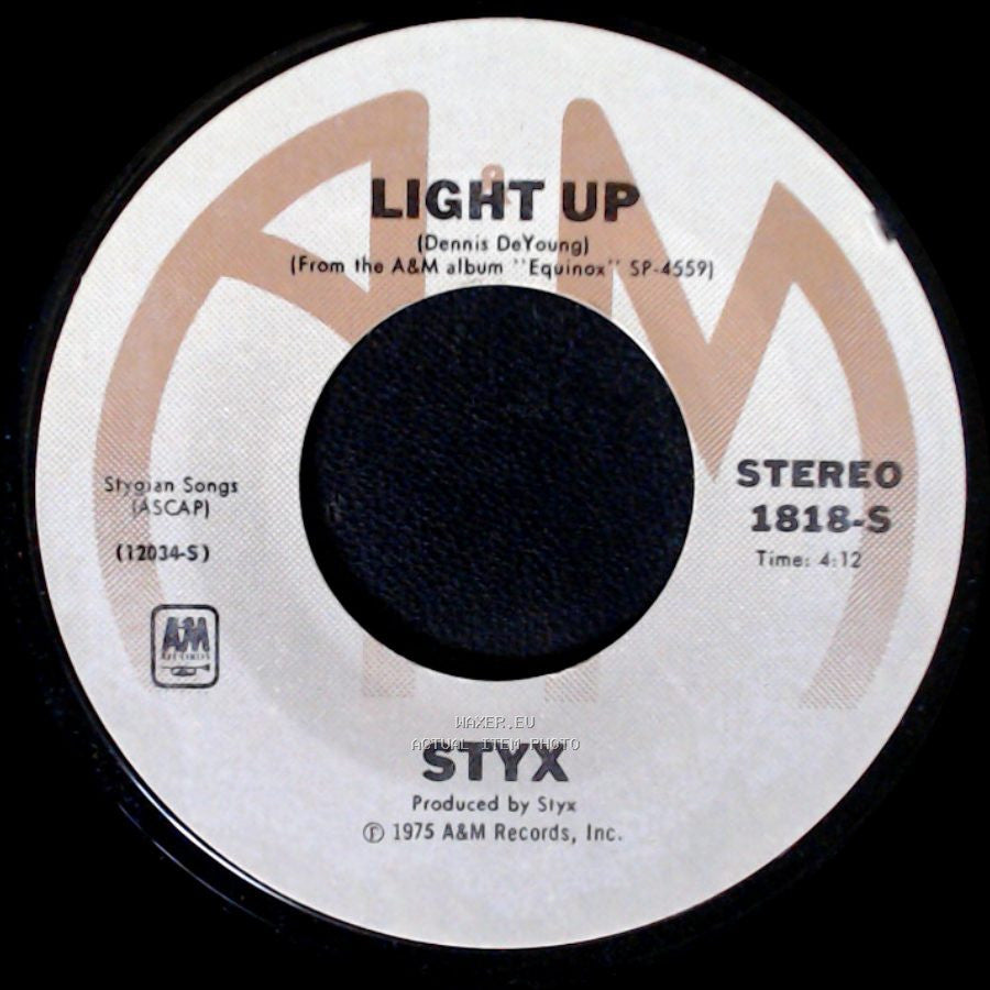 Styx - Light Up / Born For Adventure side A