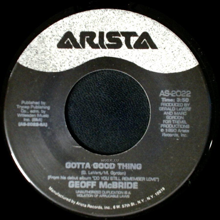 Geoff Mcbride - Gotta Good Thing / Can't Stop side A