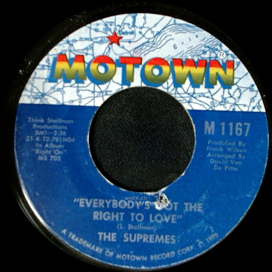 The Supremes - Everybody's Got The Right To Love / But I Love You More side A