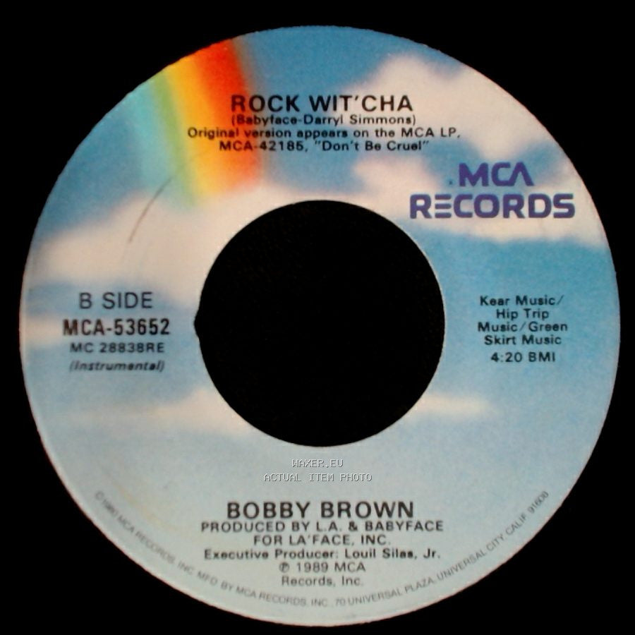 Bobby Brown - Rock Wit’Cha / Rock Wit'cha (Instrumental) side B