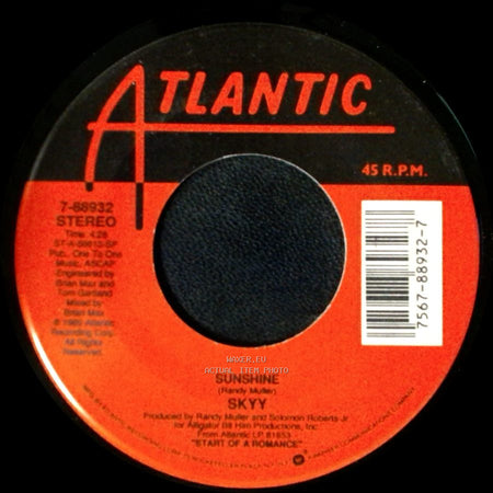 Skyy - Sunshine / Start Of A Romance side A