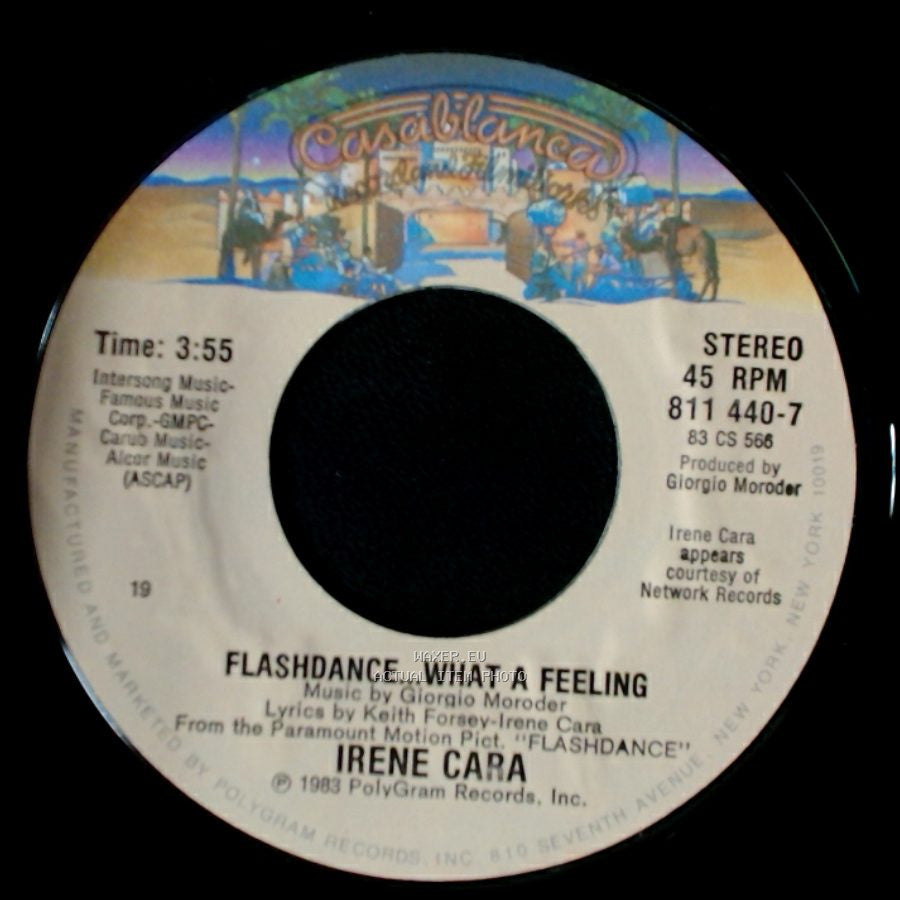 Irene Cara / Helen St. John - Flashdance... What A Feeling / Love Theme From “Flashdance” (Instrumental) side A