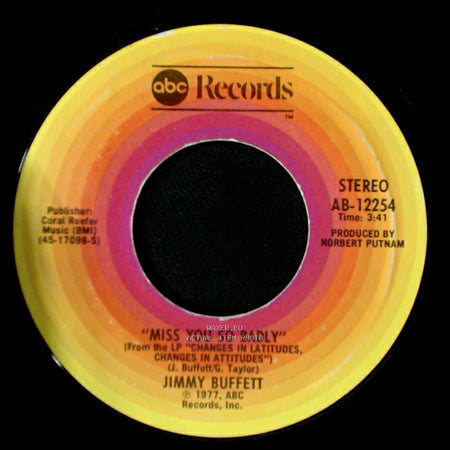 Jimmy Buffett - Margaritaville / Miss You So Badly side B