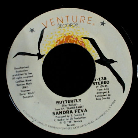 Sandra Feva - Butterfly / Tell ’Em That I Heard It side A