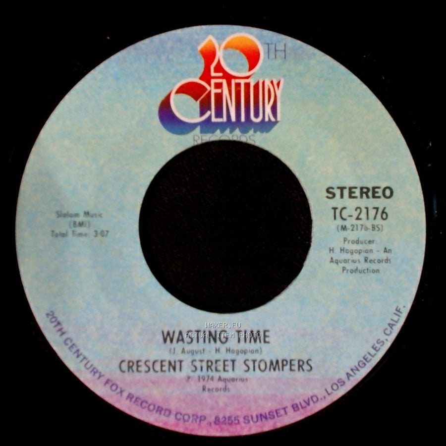 Crescent Street Stompers - Judy Played The Jukebox / Wasting Time side B
