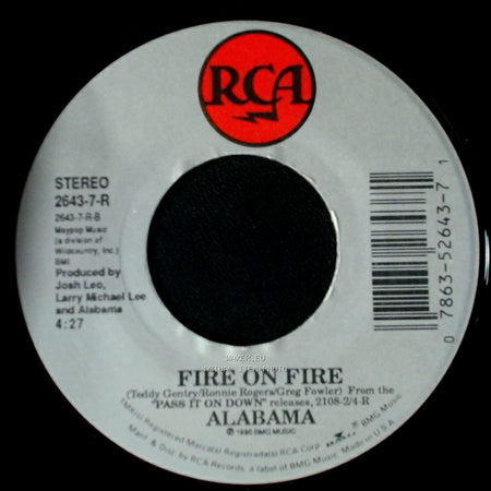 Alabama - Fire On Fire / Jukebox In My Mind side A