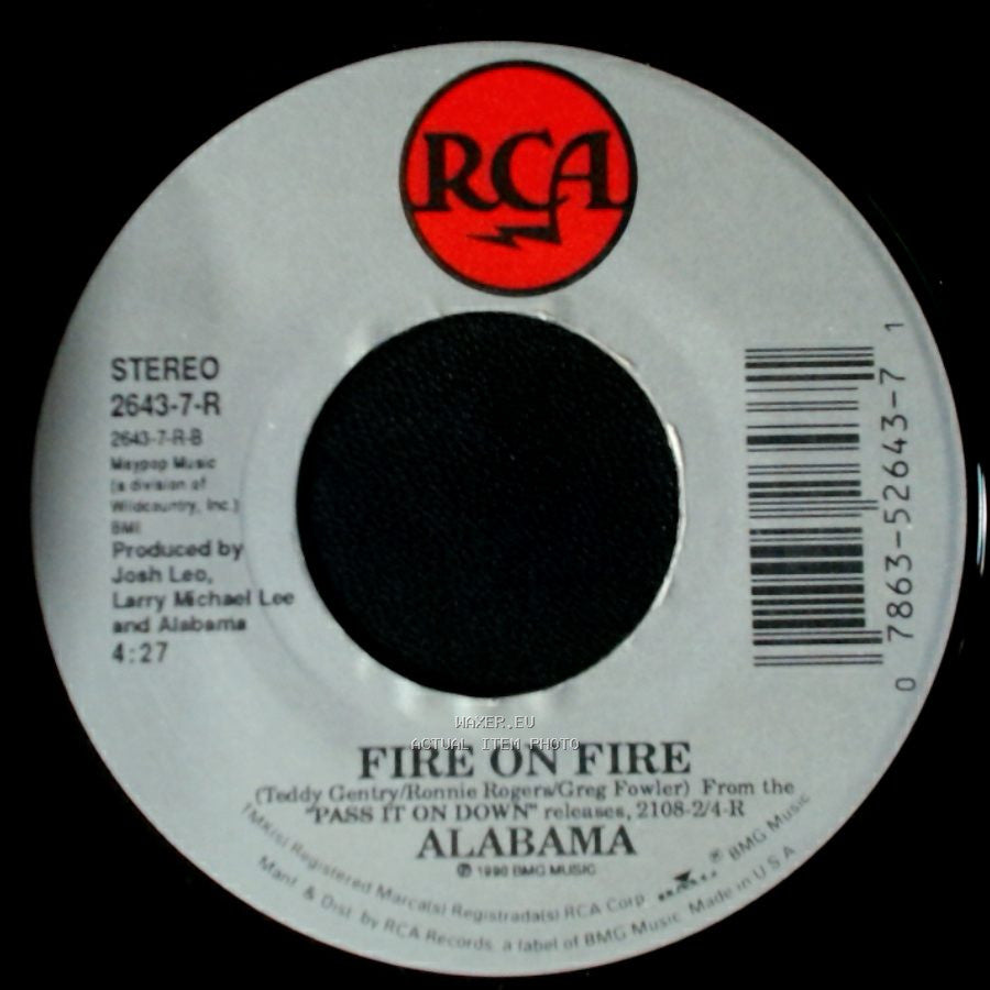 Alabama - Fire On Fire / Jukebox In My Mind side A