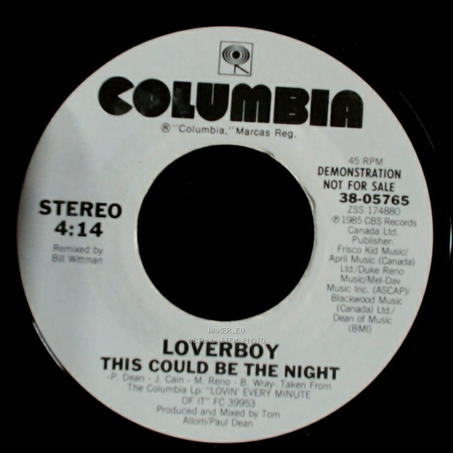 Loverboy - This Could Be The Night / This Could Be The Night side A