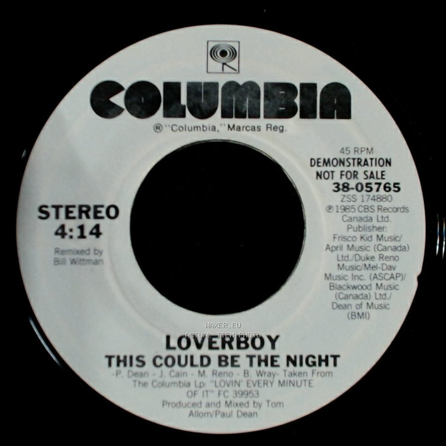Loverboy - This Could Be The Night / This Could Be The Night side B