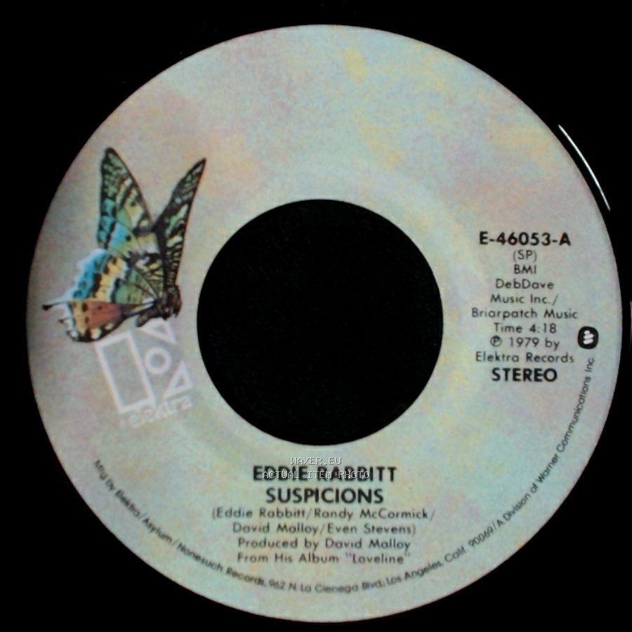 Eddie Rabbitt - I Don't Wanna Make Love (With Anyone Else But You) / Suspicions side B